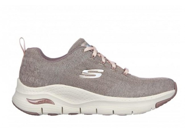 DEPORTIVO MUJER SKECHERS ARCH FIT 149414 GRIS
