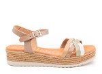 SANDALIA PIEL MUJER OH MY SANDALS 5425 TAUPE